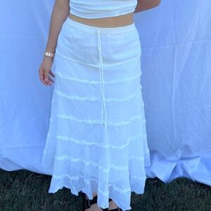 Elegant White Summer Skirt